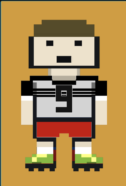 Silver-shirted footballer, number 9